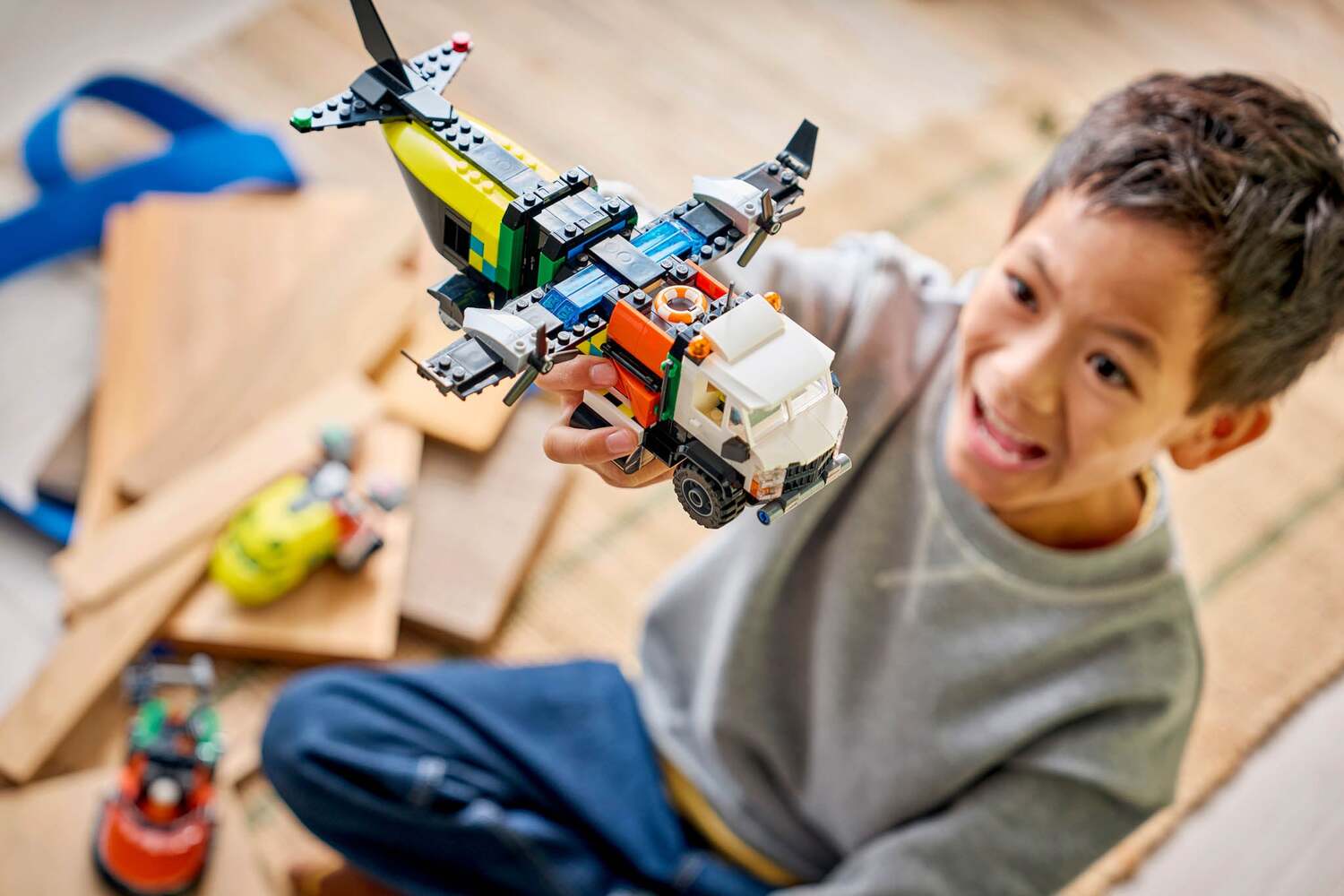 CITY Mix & Match Airplane, Service Truck and Hovercraft Remix