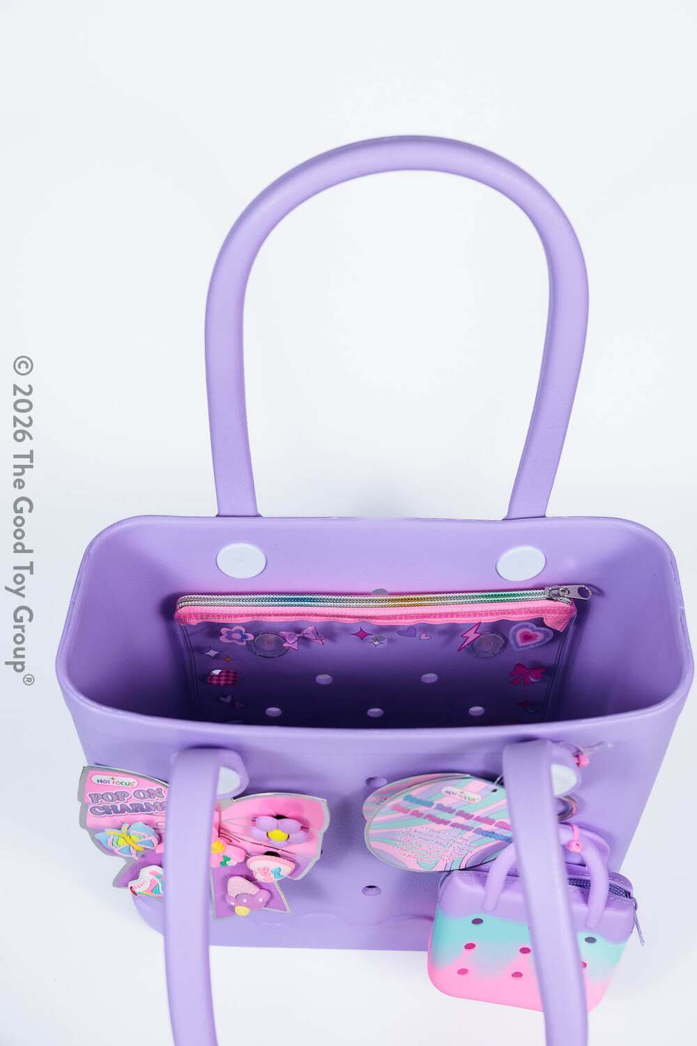 Beach Tote Bag with Charms - Bowtiful