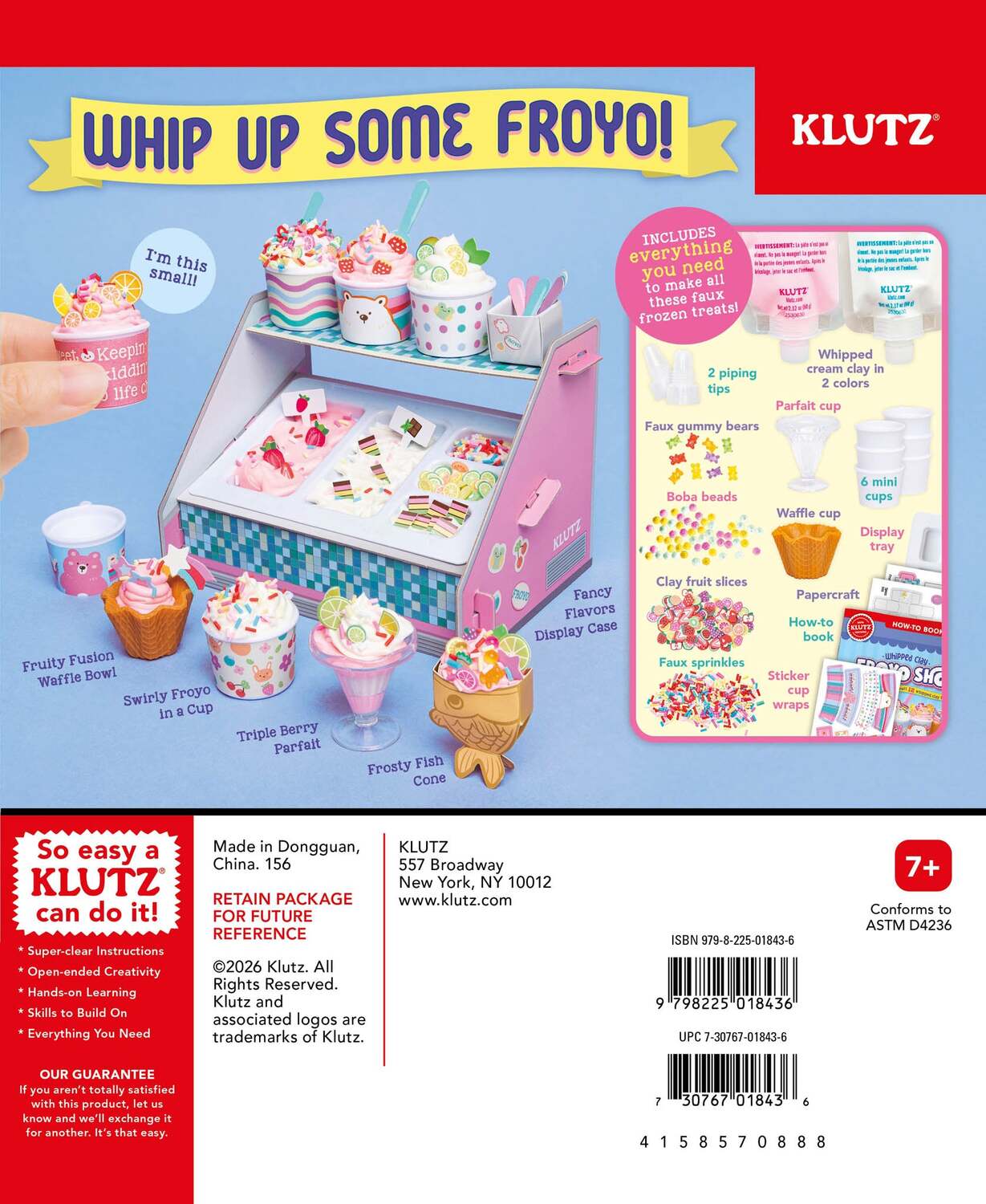 KLUTZ Whipped Clay Froyo Shop