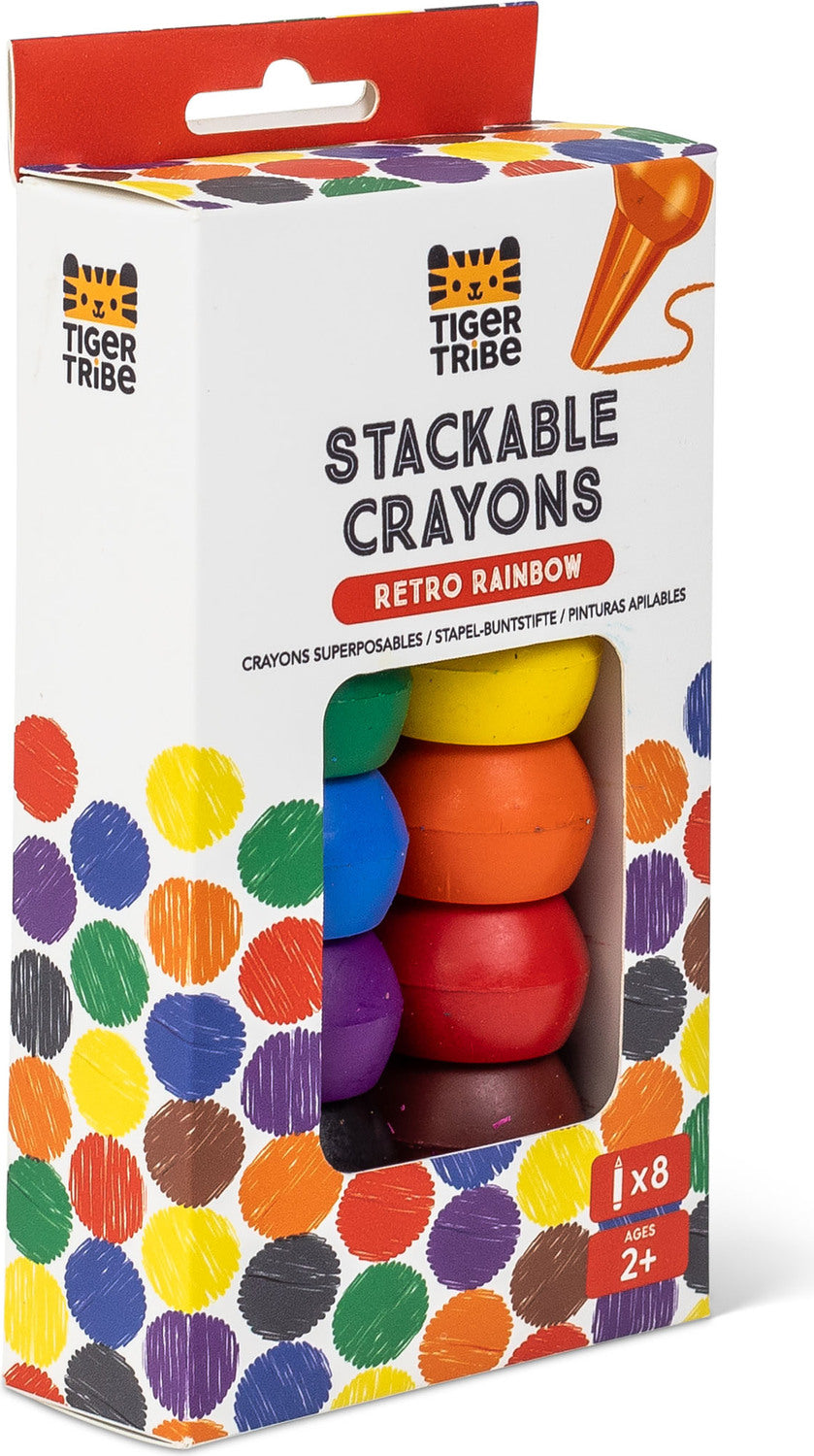 Stackable Crayons - Retro Rainbow