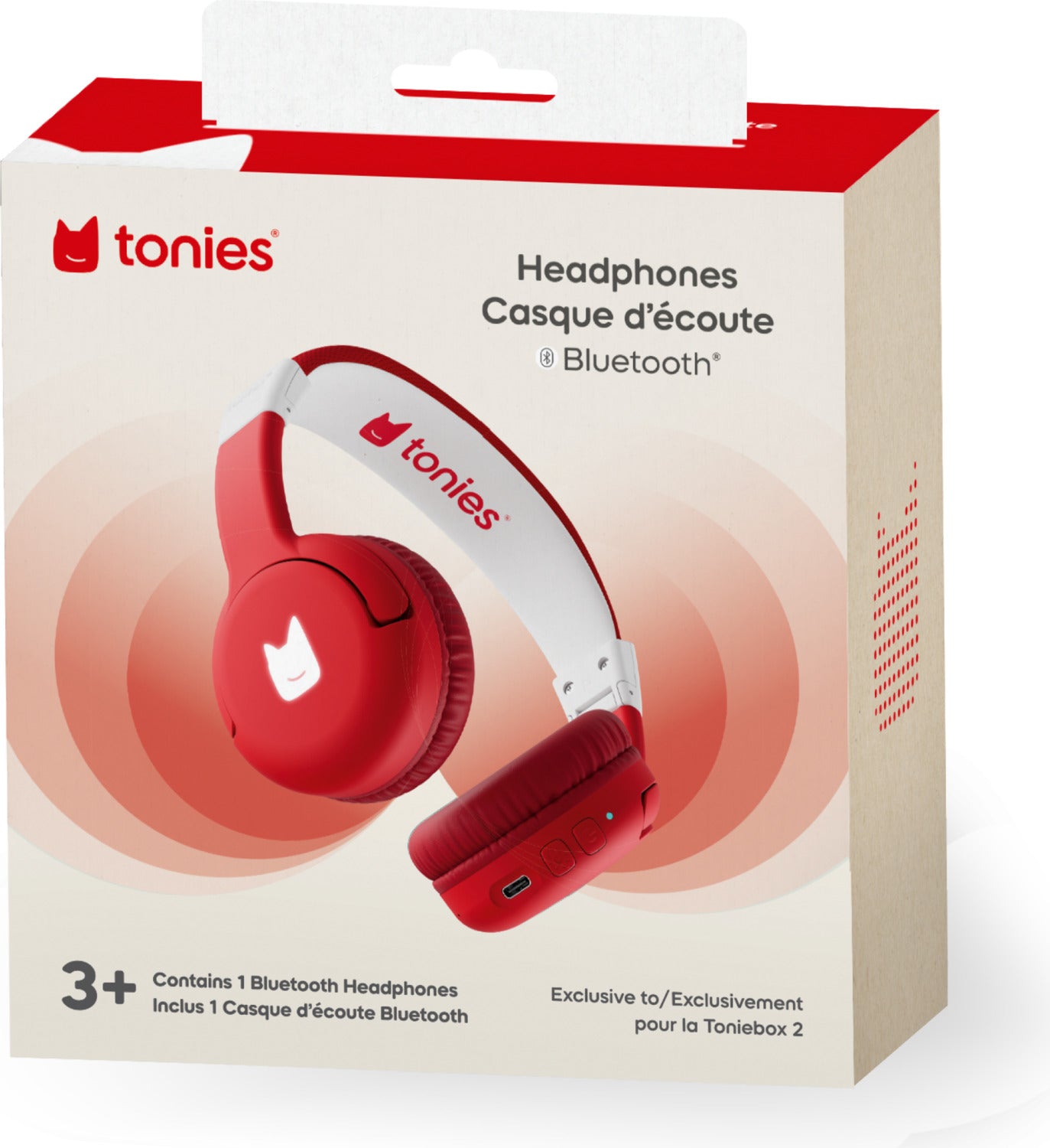 Bluetooth Headphones: Sunset Red