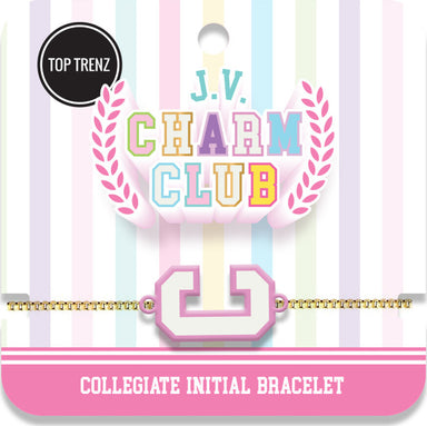 J.V. Charm Club Collegiate Bracelet Charm - Letter A