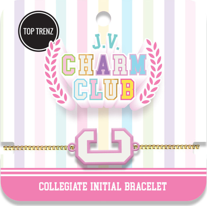 J.V. Charm Club Collegiate Bracelet Charm - Letter B