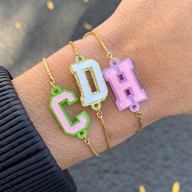 J.V. Charm Club Collegiate Bracelet Charm - Letter S
