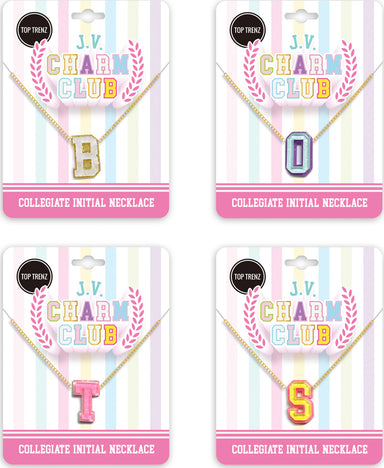 J.V. Charm Club Collegiate Charm Necklace- Letter K