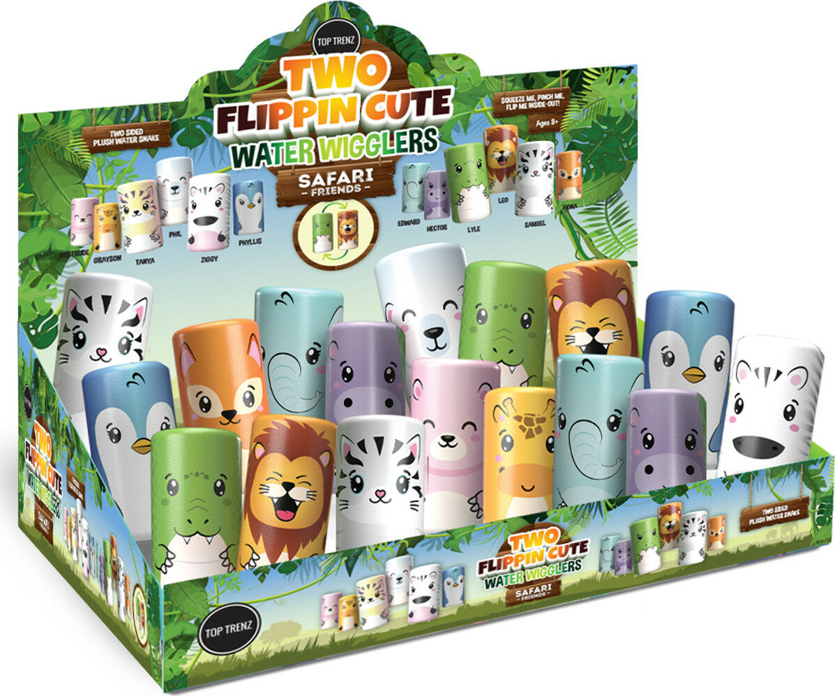 Two Flippin' Cute - Plush Water Wiggler Safari Friends Edition