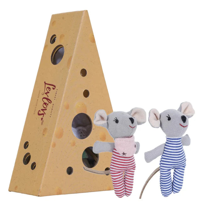 LevLovs Mouse Twins in Cheese Cotton