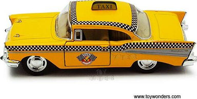 Chevrolet Bel Air Taxicab (1957, 1/40 scale diecast model car, Yellow)