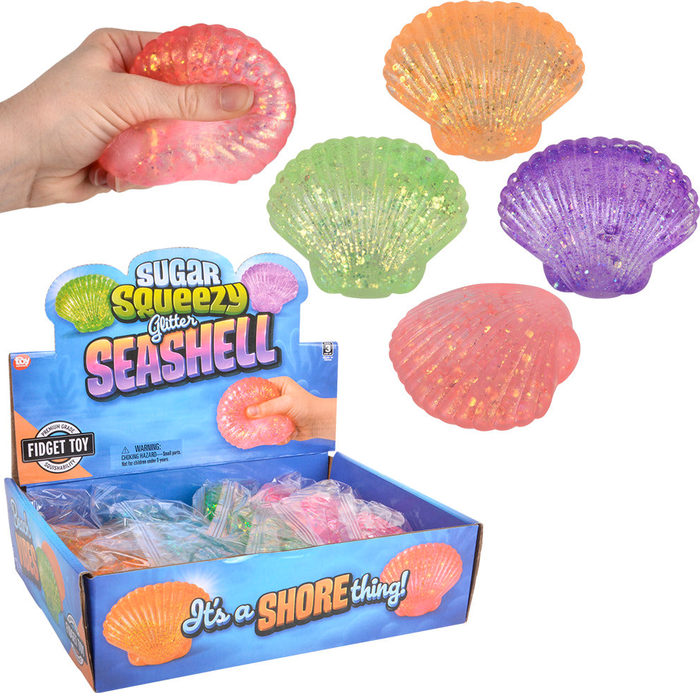 3.5" Squeezy Sugar Sea Shell (sold individually)