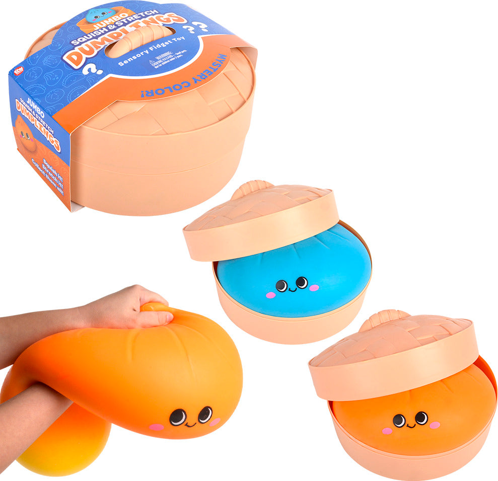 9.75" Jumbo Squish and Stretch Surprise Dumpling (sold individually)