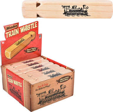 Wooden Train Whistle 7.5" (sold individually)