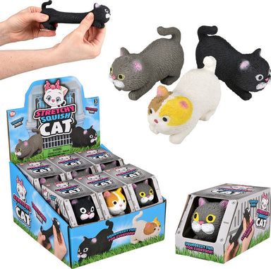 4" Stretchy, Squish Cat (assortment - sold individually)