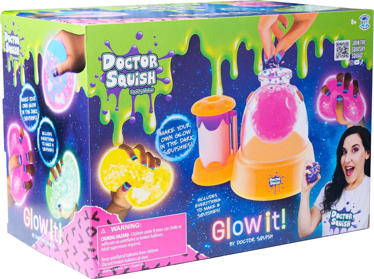 Dr Squish Squishy Maker Station, Glow It Edition