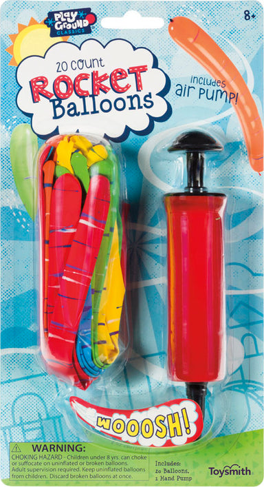 Playground Classics 20 Rocket Balloons Set  