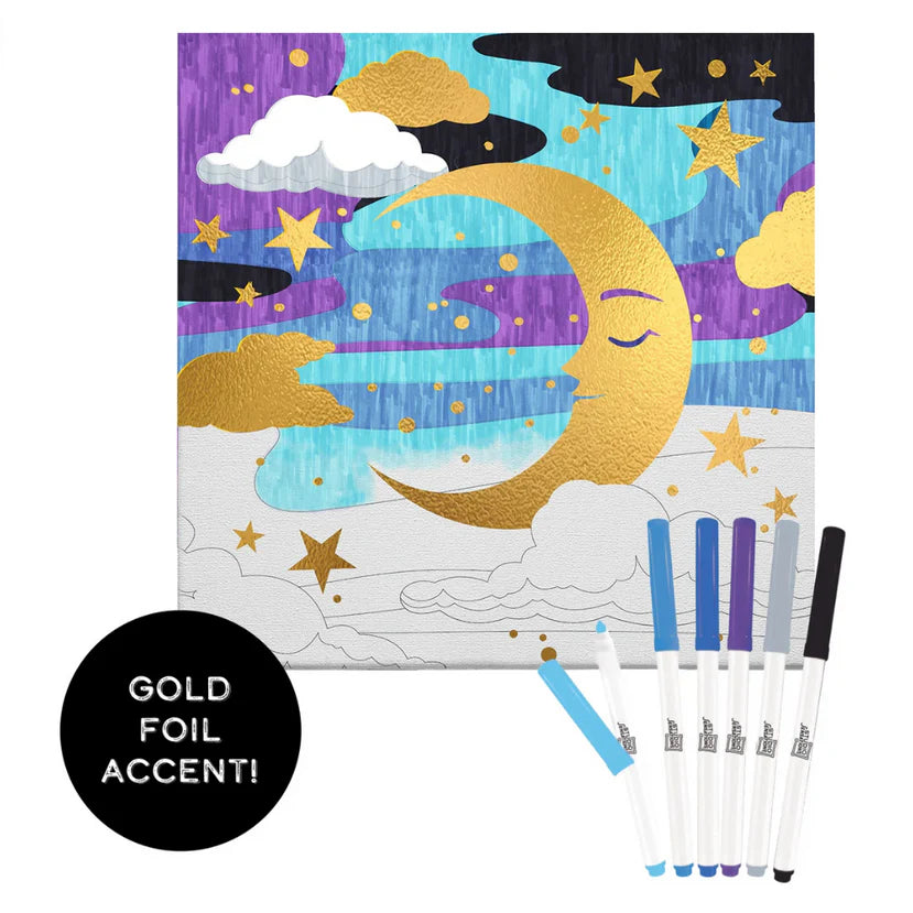 Color in Gold Foil Canvas Kit