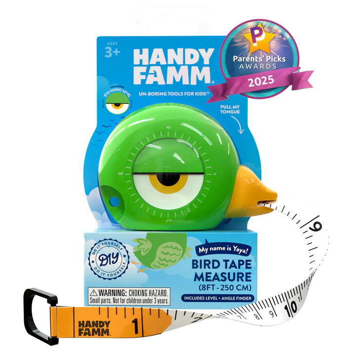 Yaya Green Bird Tape Measure - Yaya Green Bird Tape 3-in-1 Tape Measure