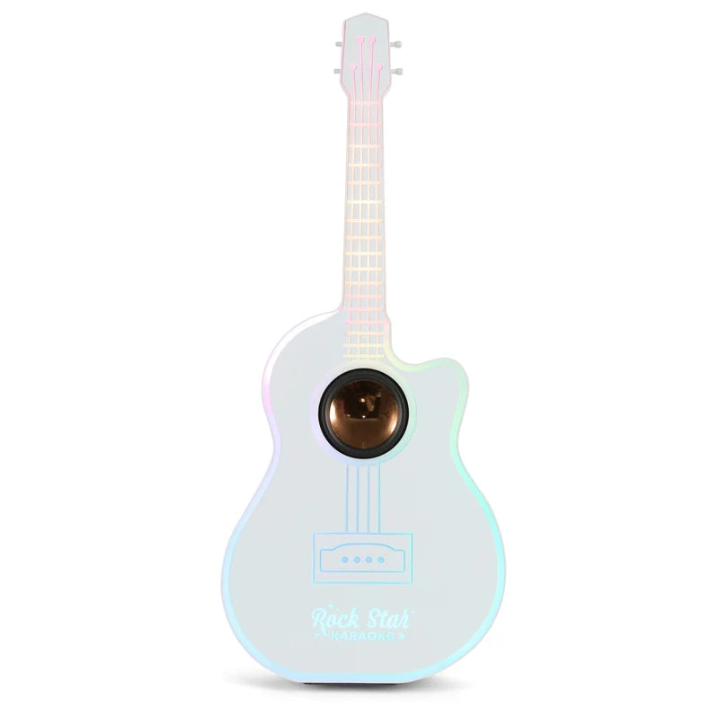 Rock Star Guitar & Microphone Karaoke Set White