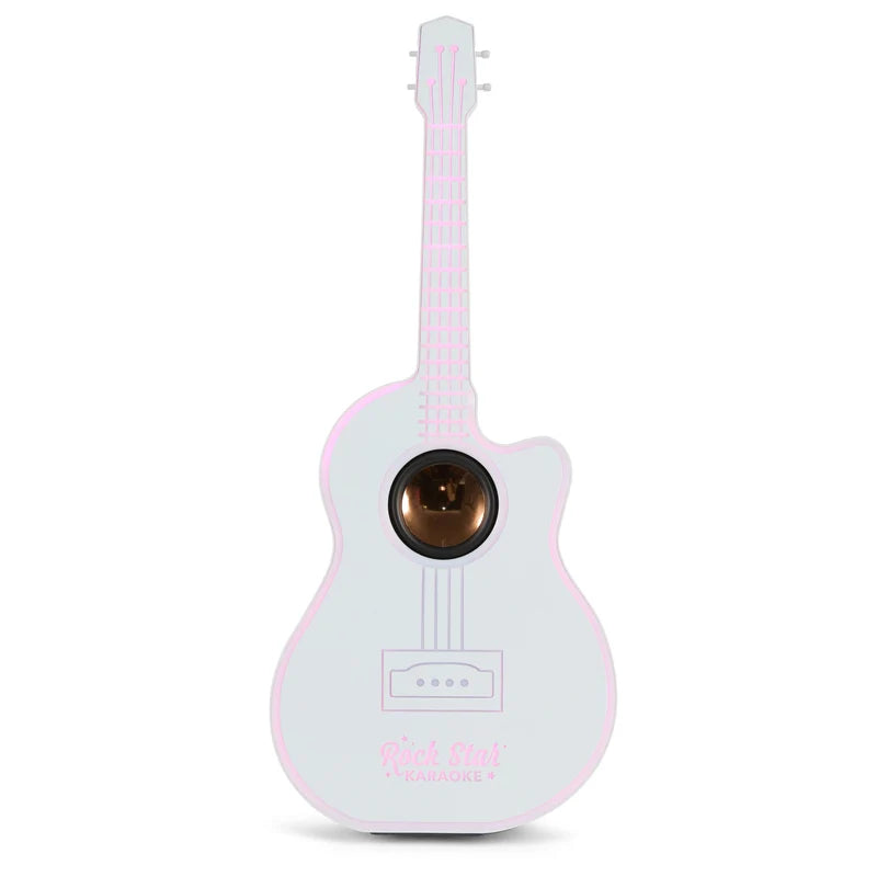 Rock Star Guitar & Microphone Karaoke Set White