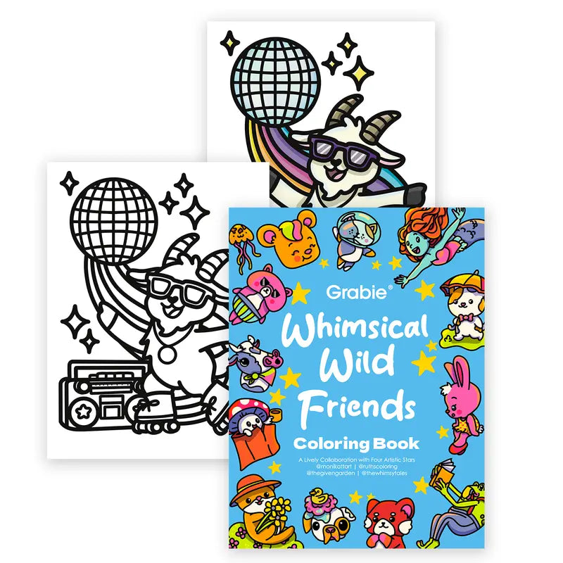 Whimsical Wild Friends Coloring Book