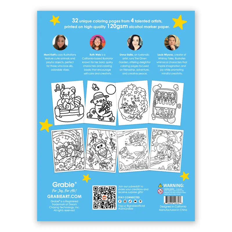 Whimsical Wild Friends Coloring Book