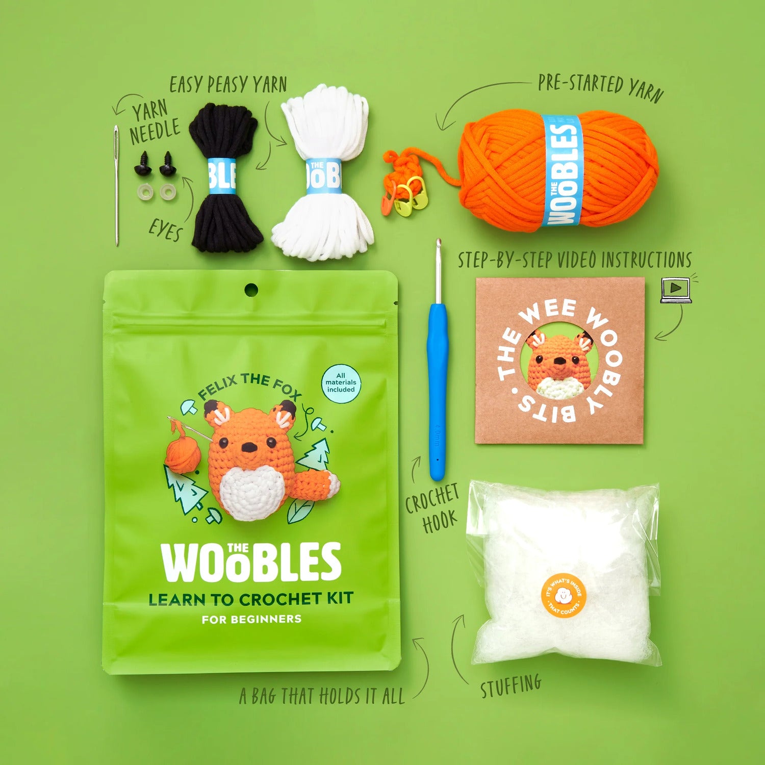 Woobles - Fox Crochet Kit