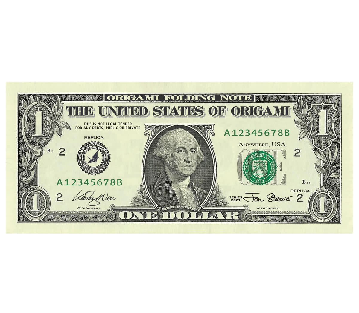 Dollar Bill Origami Paper Pack