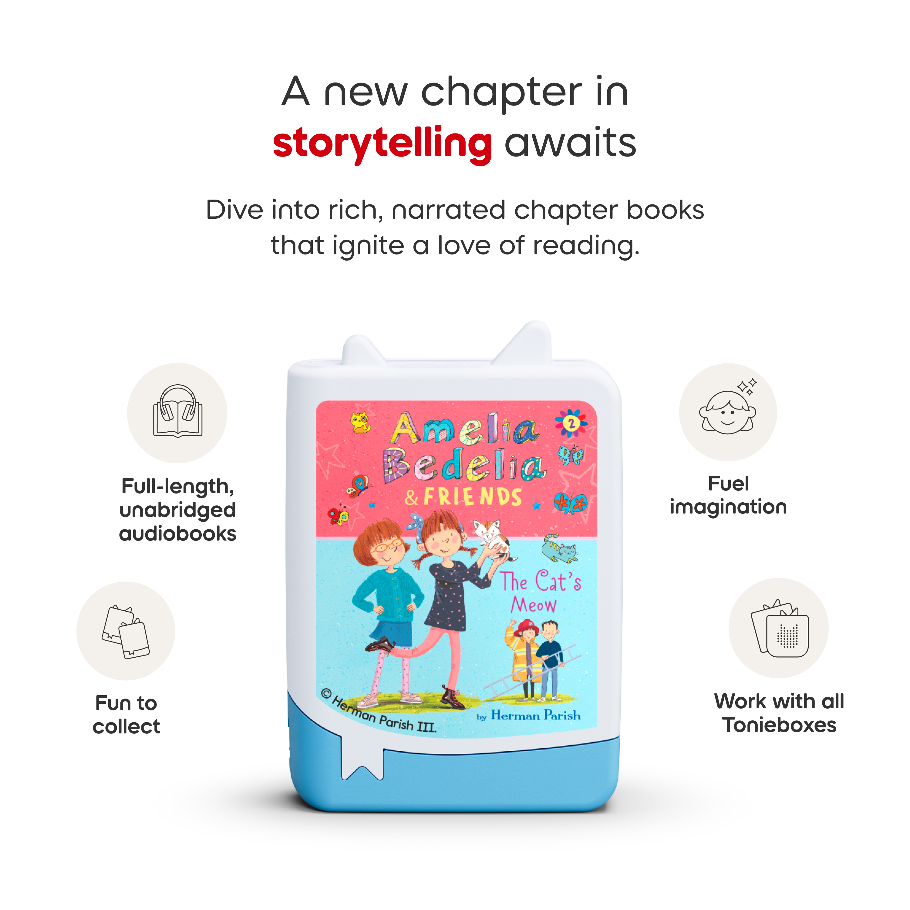 Amelia Bedelia & Friends Audiobook Tonies - 4 Pack