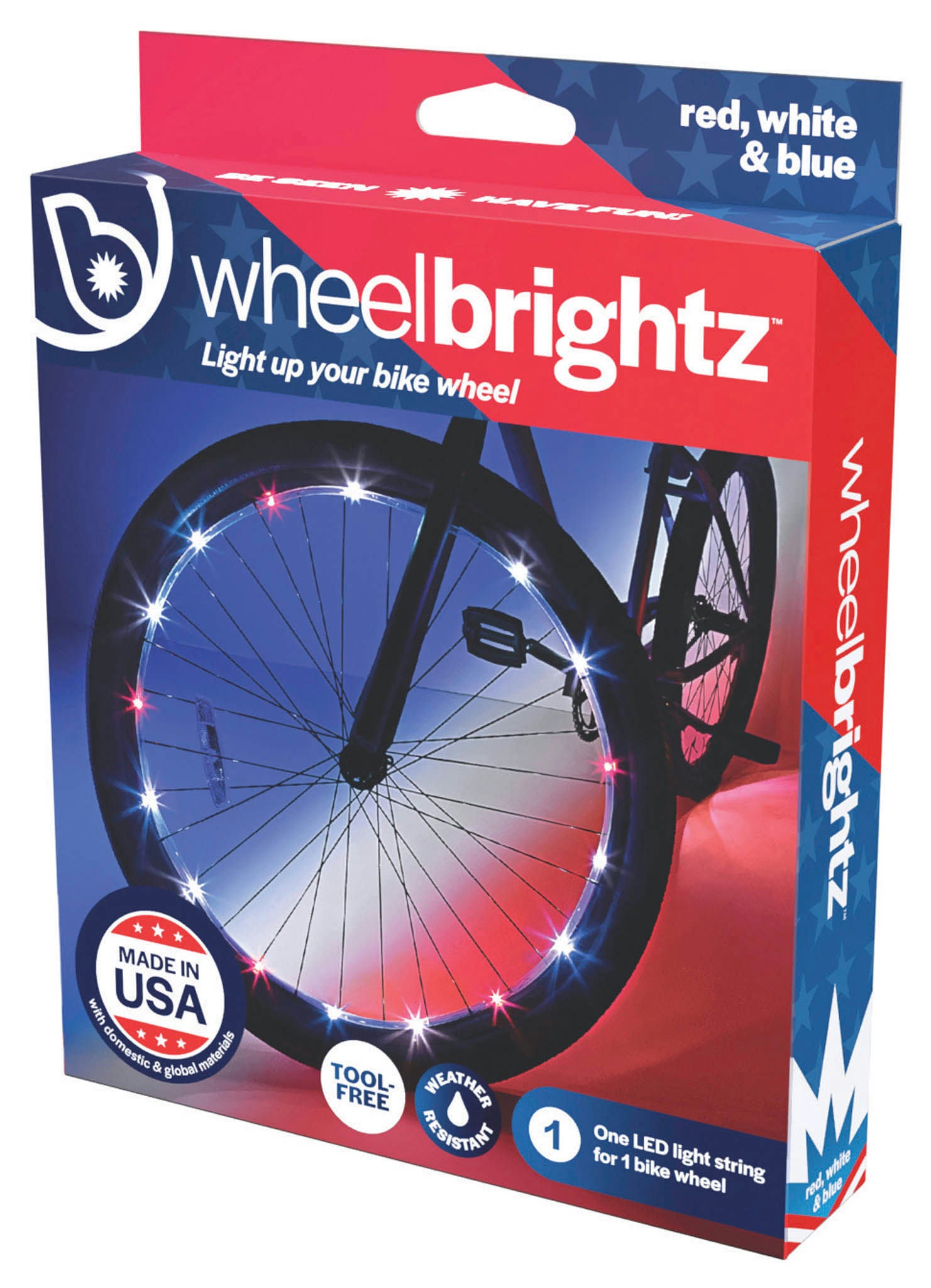 WheelBrightz - Red, White & Blue