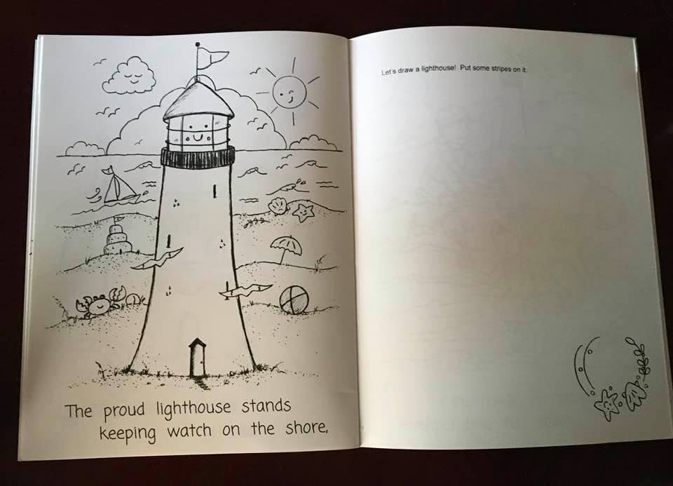 BY THE LIGHTHOUSE COLORING BK