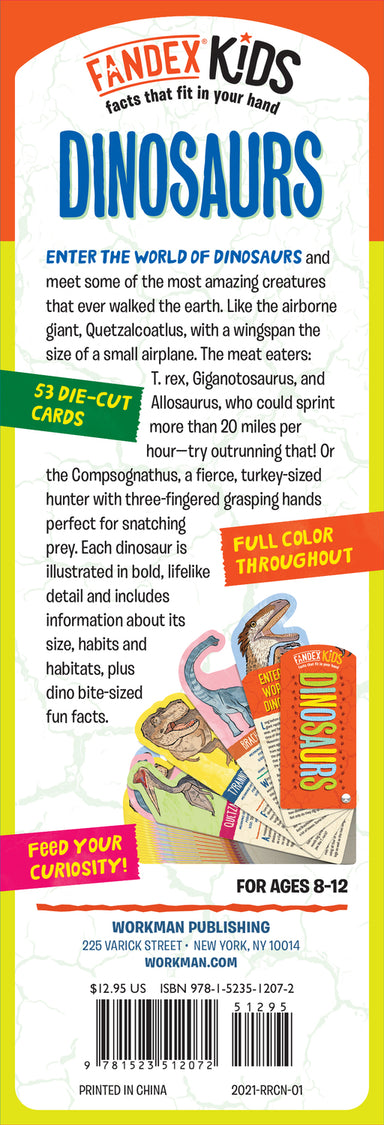 Fandex Kids: Dinosaurs: Facts That Fit in Your Hand: 48 Amazing Dinosaurs Inside!