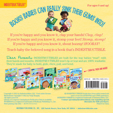 Indestructibles: Happy and You Know It!: Chew Proof · Rip Proof · Nontoxic · 100% Washable (Book for Babies, Newborn Books, Safe to Chew)
