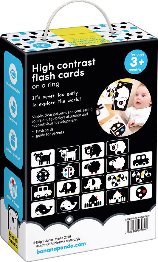 High Contrast Flash Cards on a Ring 3 Months+