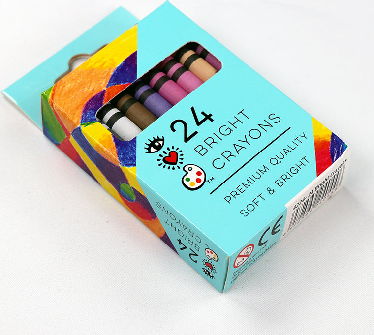 Iheartart 24 Bright Crayons