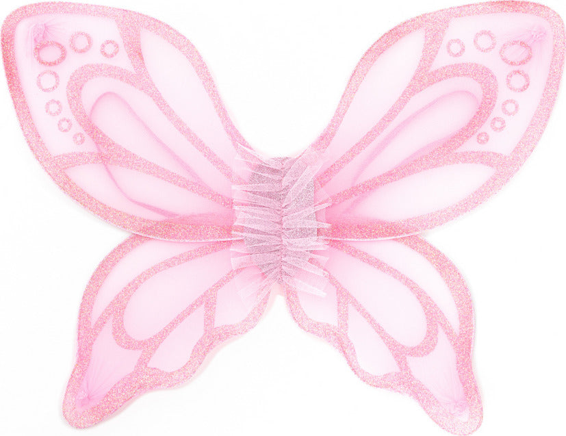 Pink Sequins Butterfly Dress & Wings (Size 5-7)