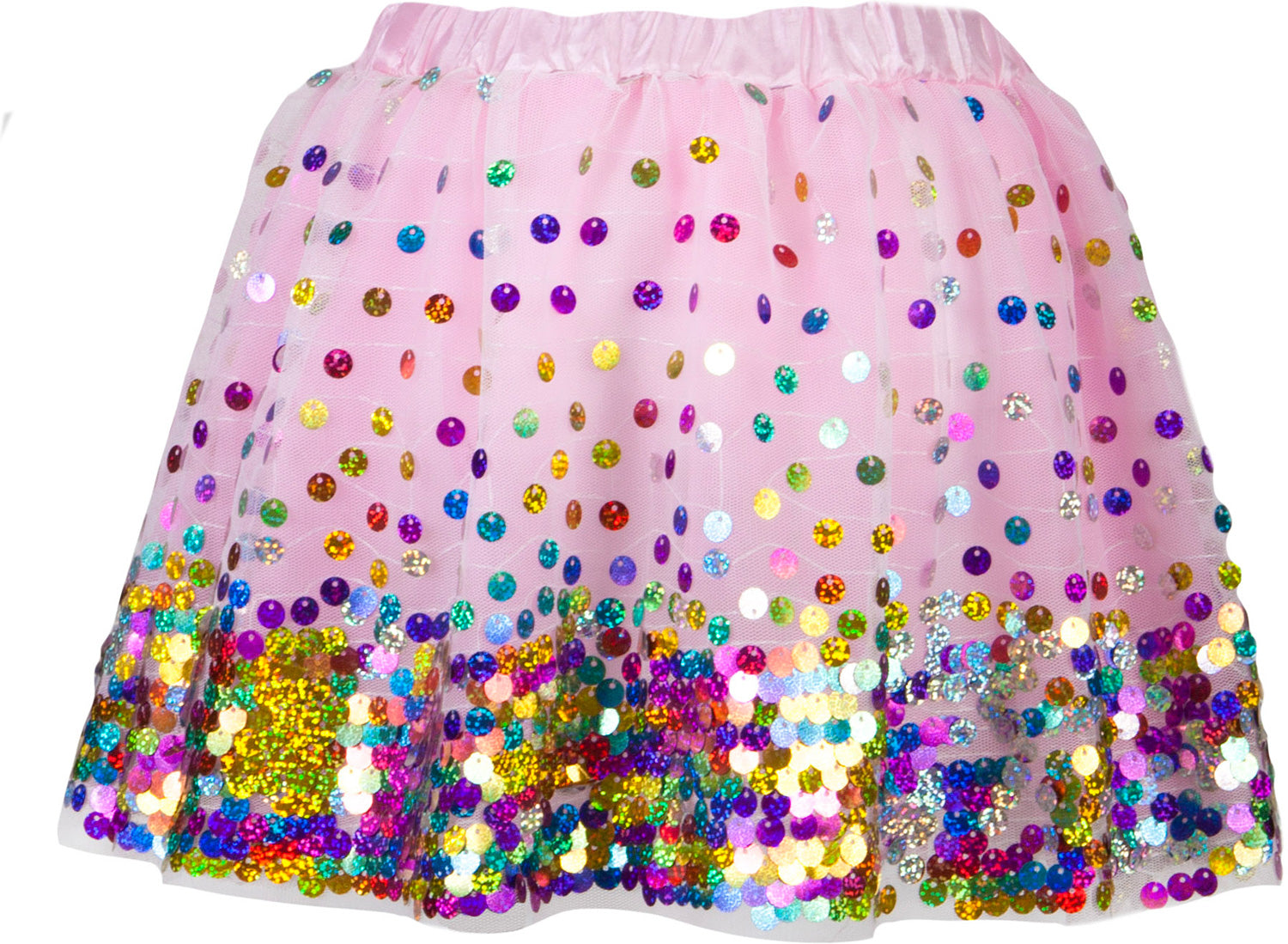 Pink Party Fun Sequin Skirt