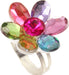 Flower Gem Rings  (assorted)