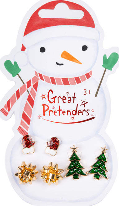 Snowman Pierced Earrings