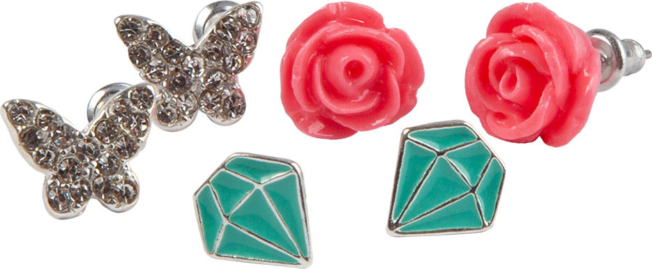 Boutique Rose Studded Earrings