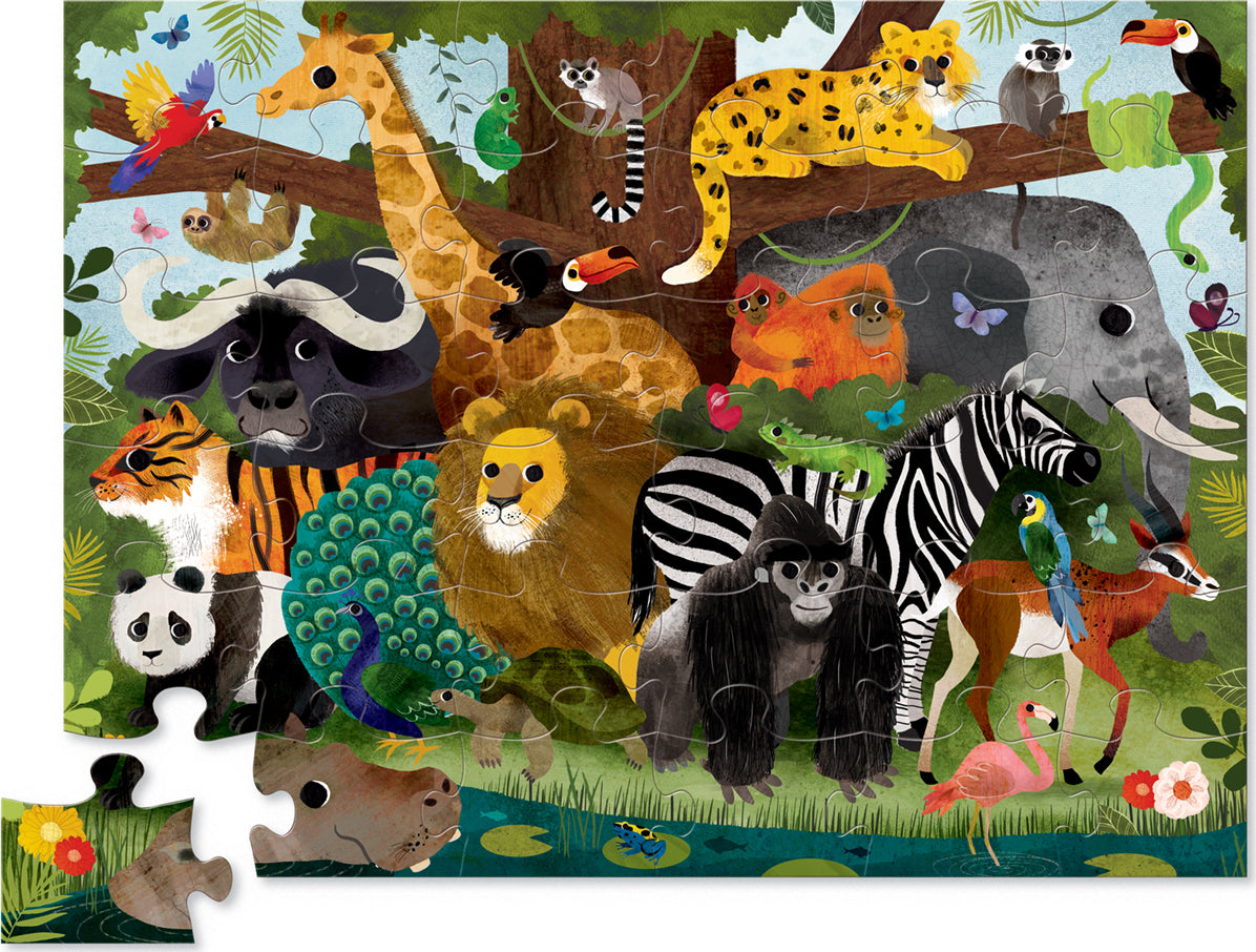 36-pc Puzzle - Jungle Friends