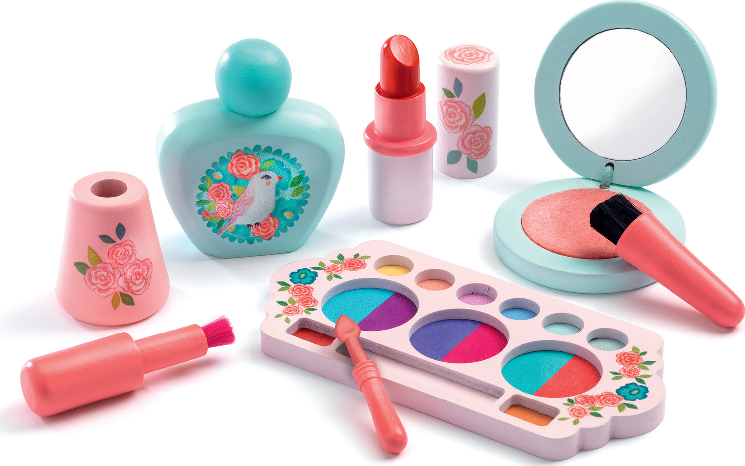 Djeco Birdie'S Makeup Wooden Cosmetics Set