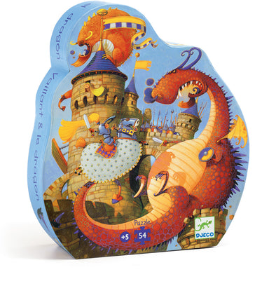 Silhouette Puzzles Vaillant And The Dragon - 54pcs