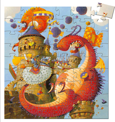 Silhouette Puzzles Vaillant And The Dragon - 54pcs