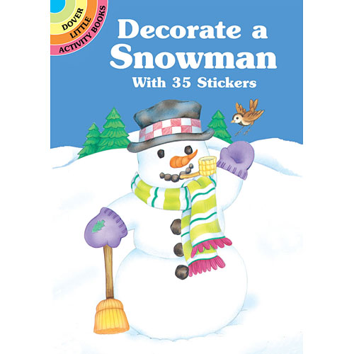 Decorate a Snowman with 35 Stickers