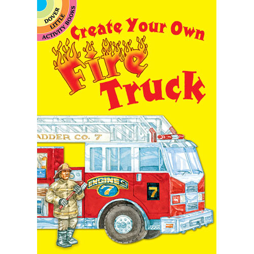 Create Your Own Fire Truck Sticker Activity Book