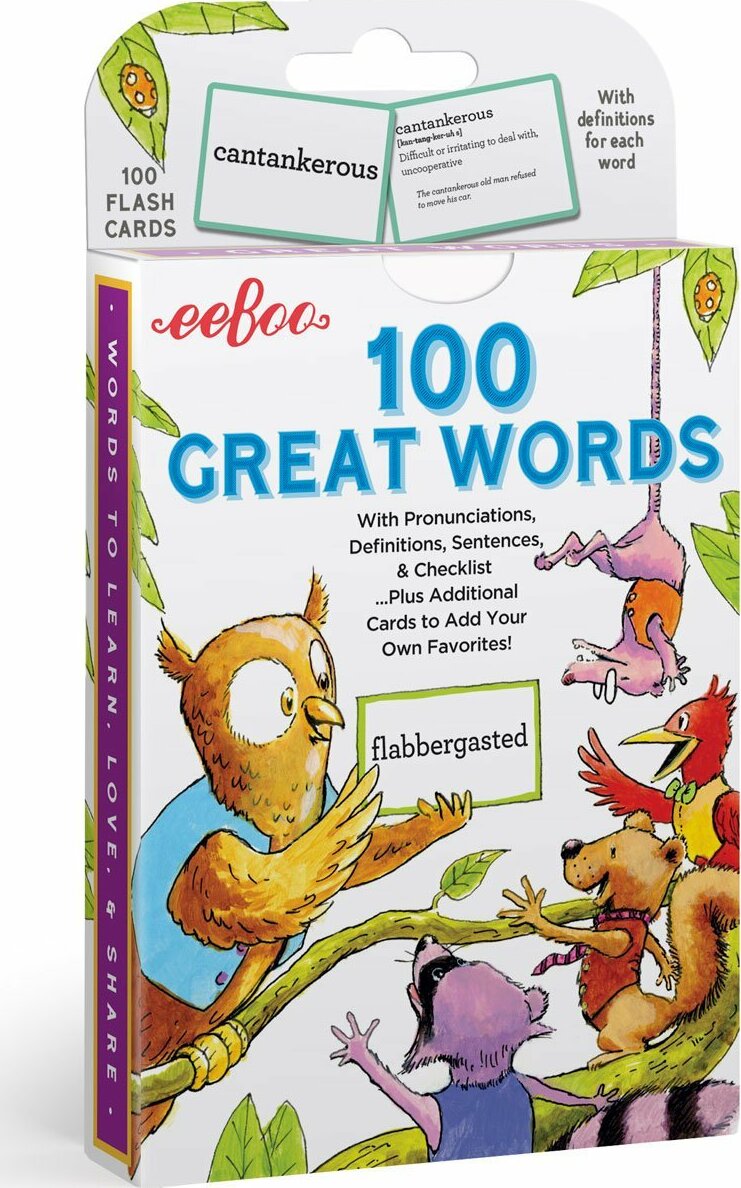 100 Great Words Vocabulary Flash Cards