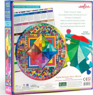 Beauty of Color 100 Piece Round Puzzle