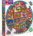 Vintage Butterflies 500 Piece Round Puzzle