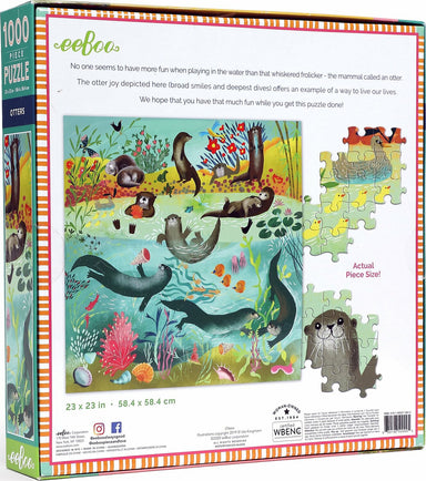 Otters 1000 Piece Puzzle
