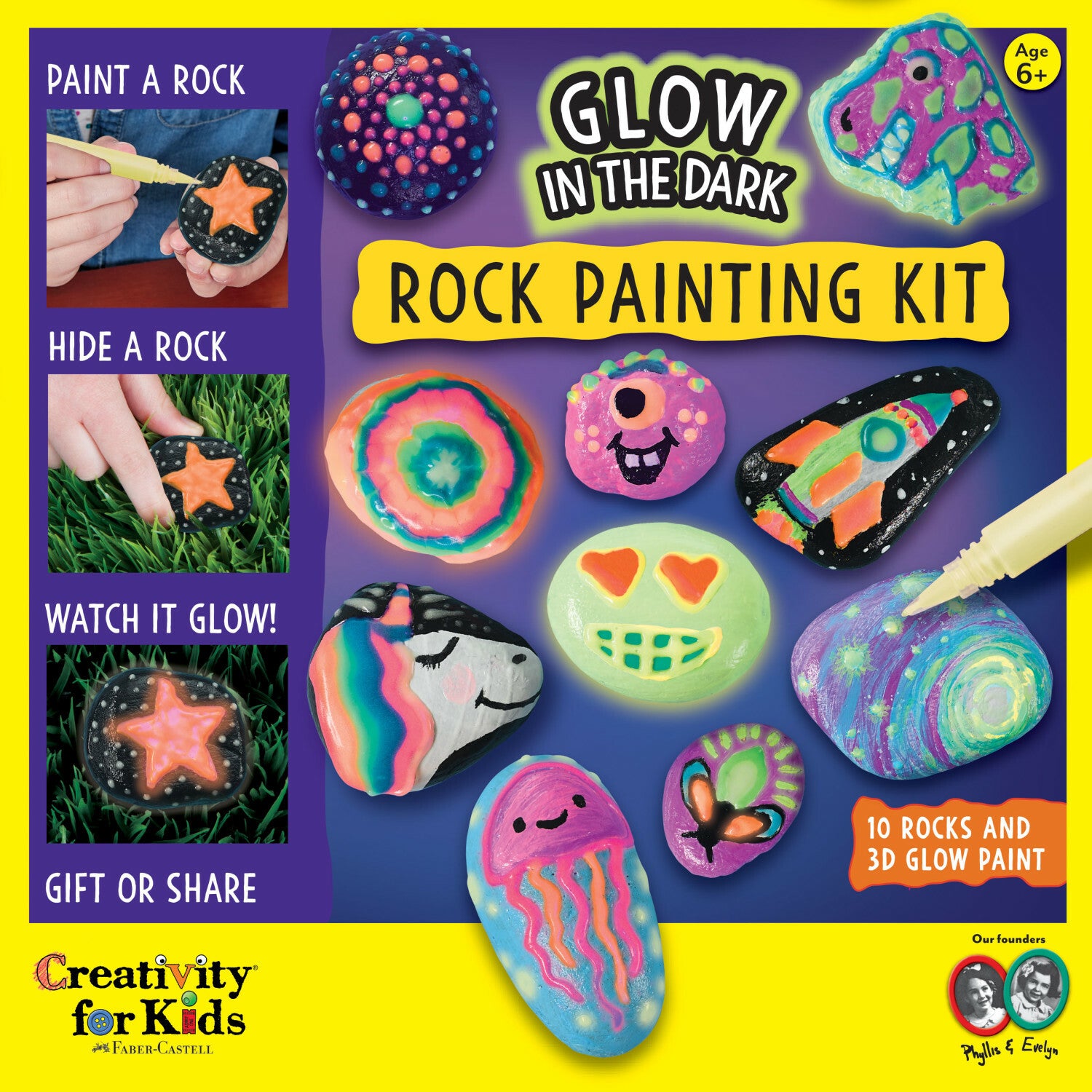 Glow in the Dark Rock Painting Kit