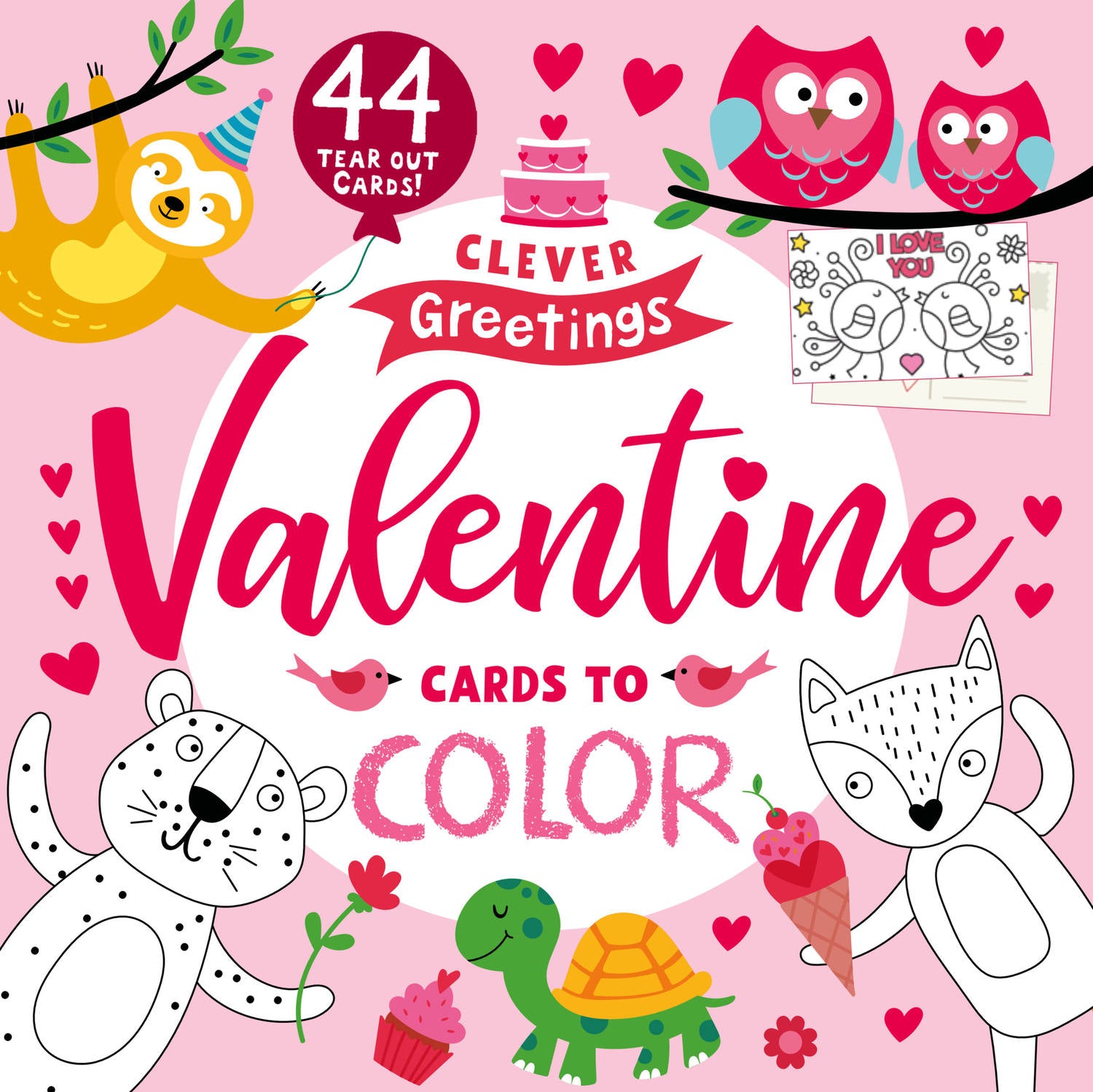 Valentine Cards to Color